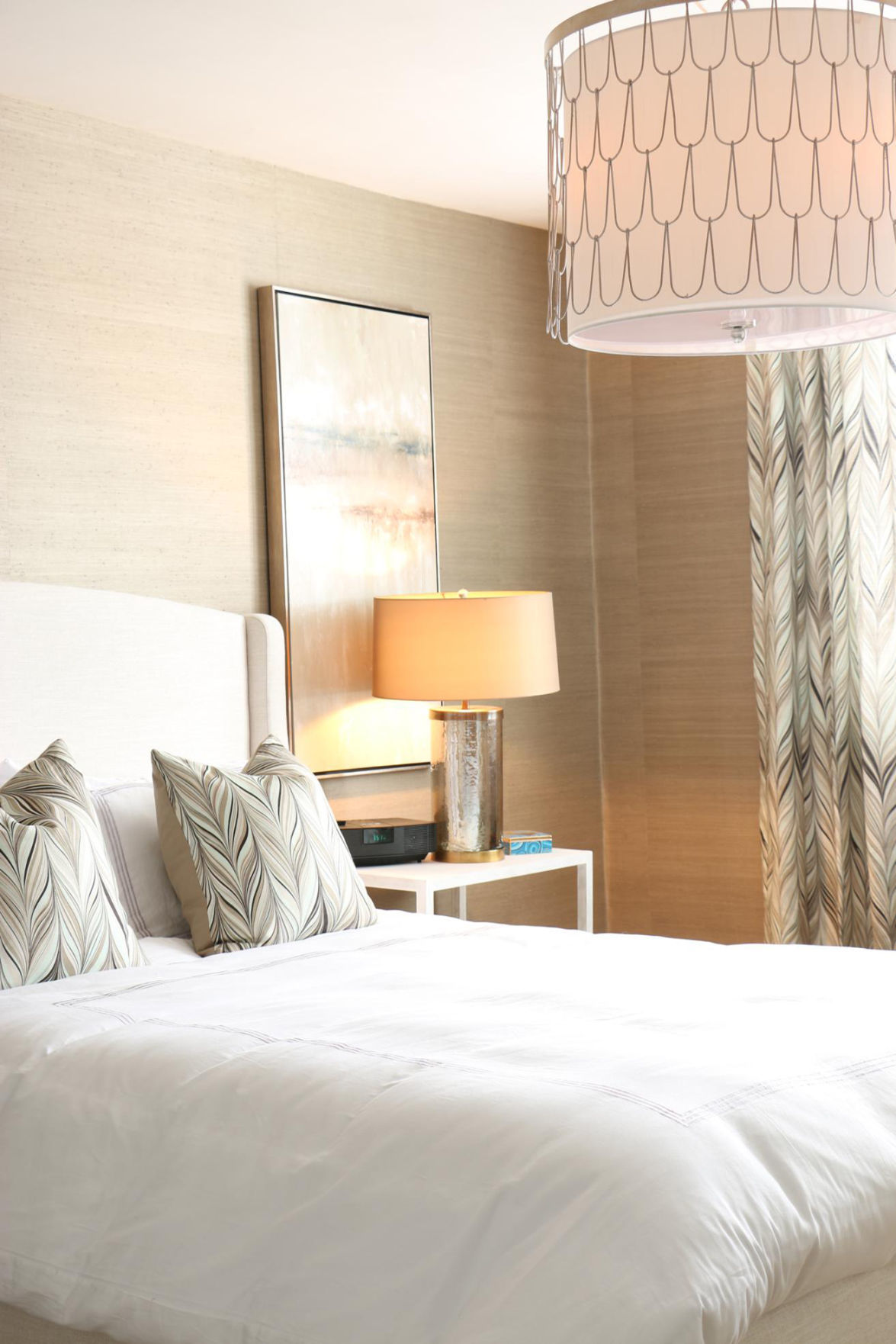 Kenneth Byrd - grasscloth bedroom